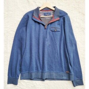 Ted Baker  Bevyhil 1/4 Zip Pullover Sweater Navy Men's Size 3XL (U.K. 7)